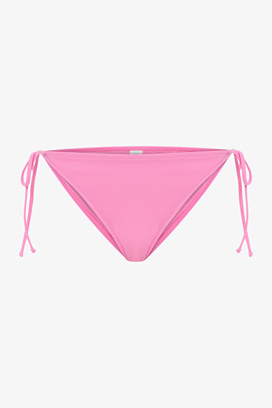 Açık Pembe Bağlamalı Düşük Bel Bikini Altı - 5
