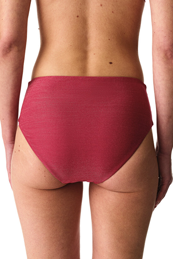 Fuşya Dayana High Büzgülü Bikini Altı - 2