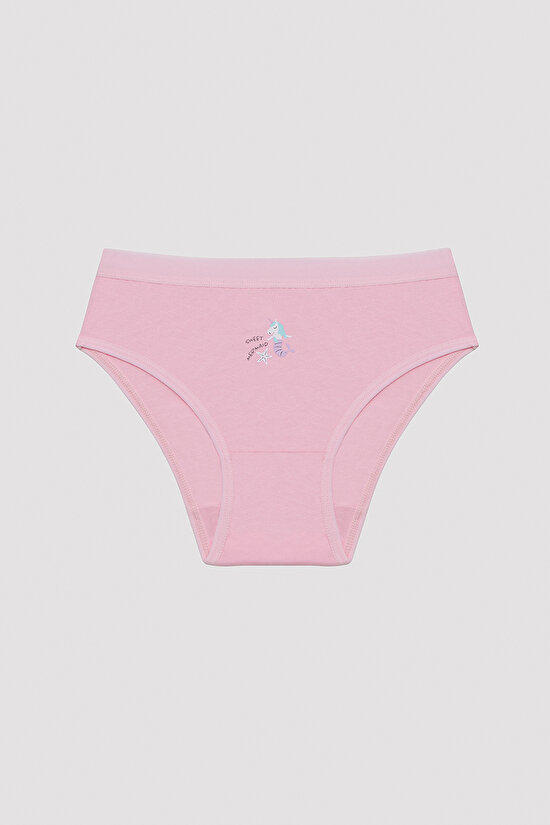 Kız Çocuk Swimming Unicorn Çok Renkli  5li Slip Külot - 6
