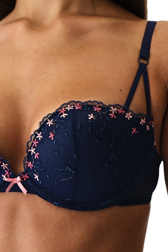 Lacivert Daphne Push Up Destekli Sütyen - 3