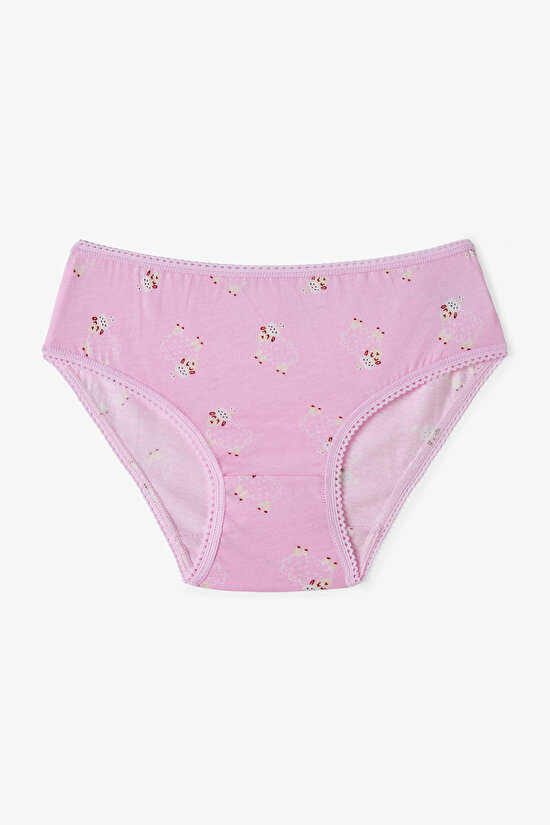 Pembe Kız Çocuk Pinksheep 5'li Slip Külot - 3