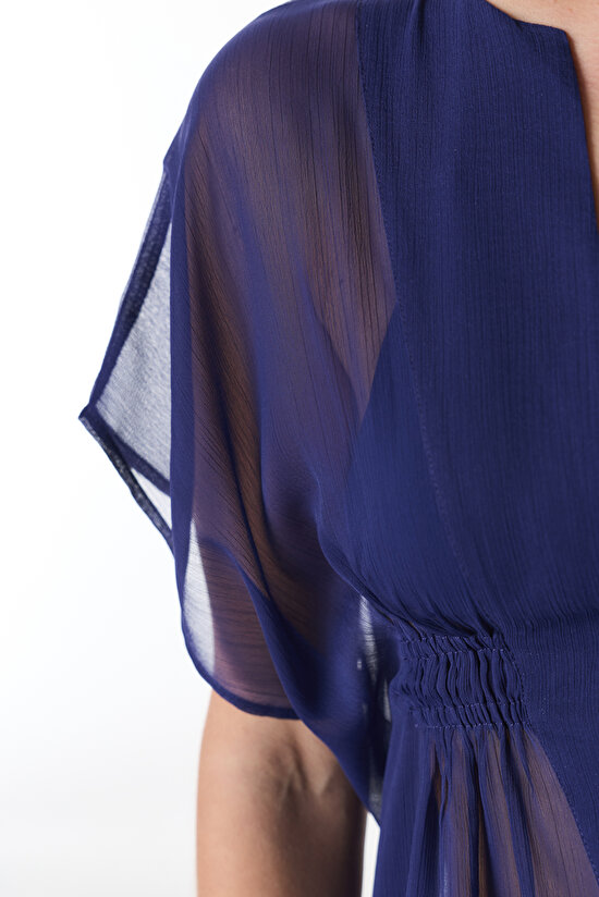 Navy Basic Kaftan - 4