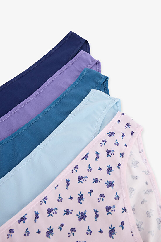 Blueberry 5li Çok Renkli Slip Külot - 6