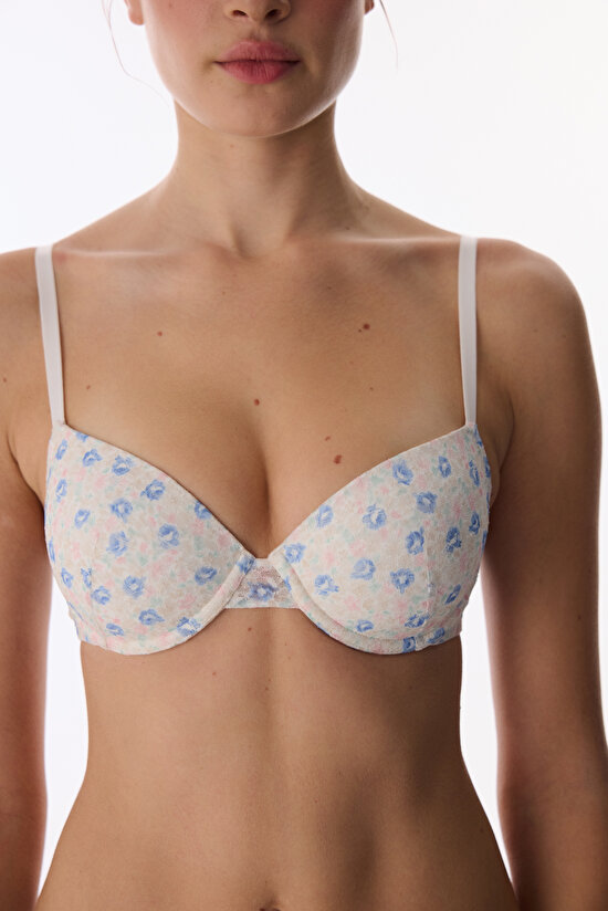 Off-White Daylift Floral Bra - 4
