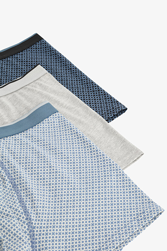 Erkek Pamuklu Comfort 3lü Çok Renkli Boxer Külot Erkek Pamuklu Comfort 3lü Çok Renkli Boxer Külot - 5