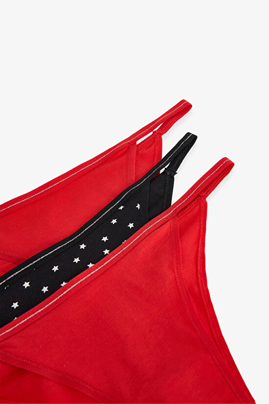 Çok Renkli Shinny Winter 3lü Brazilian Külot - 5