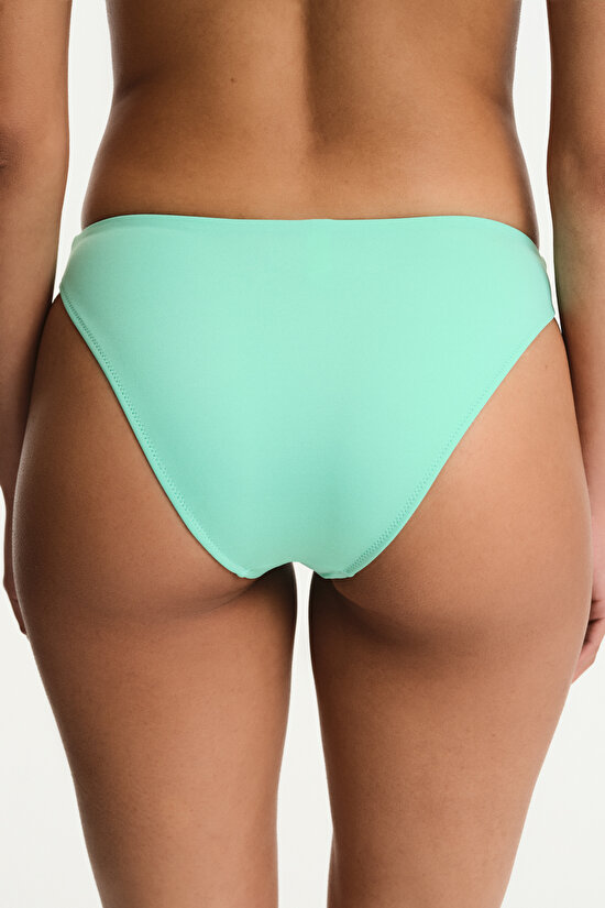 Mint Green High Leg Slip Bikini Bottom - 2