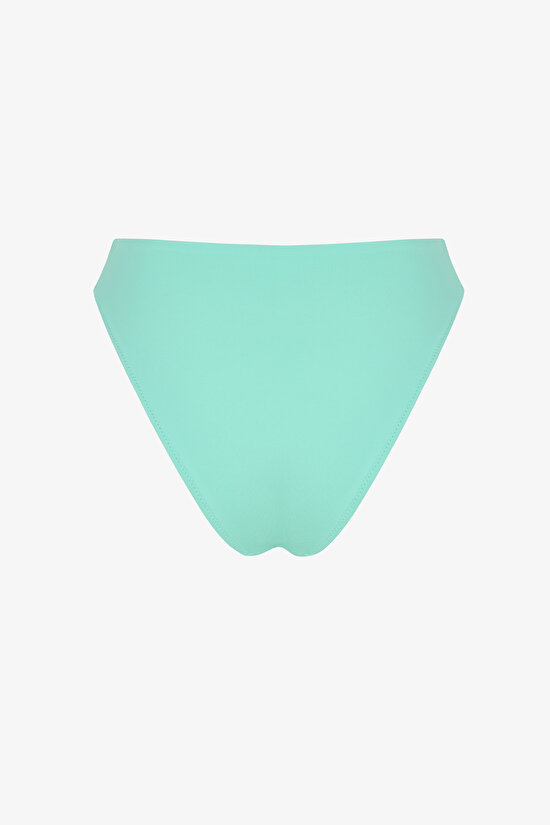 Mint Green High Leg Slip Bikini Bottom - 4
