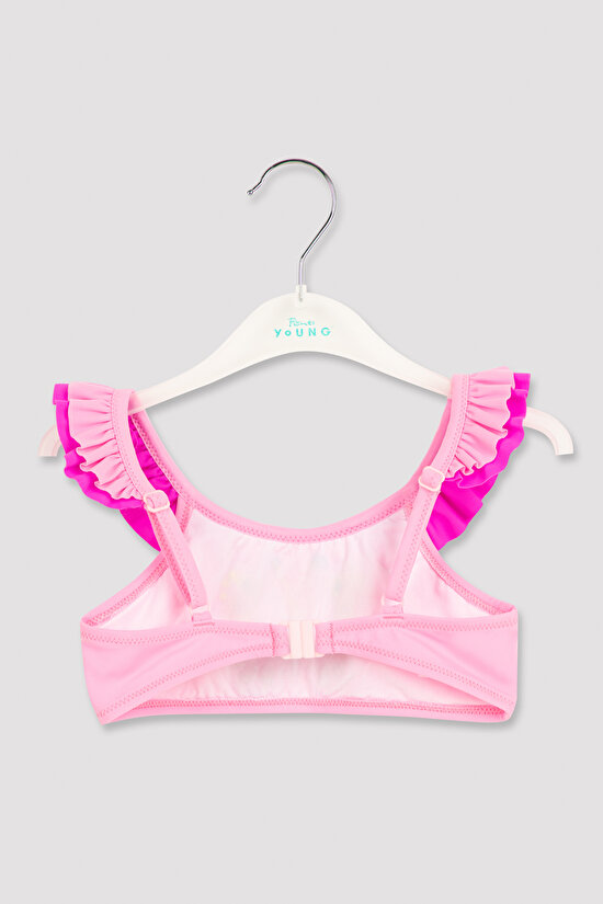 Kız Çocuk Butterfly Bandeau Bikini Takımı - 3