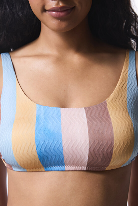 Multi Color Kiera Stripe Bikini Bikini Top Multi Color Kiera Stripe Bikini Bikini Top - 3