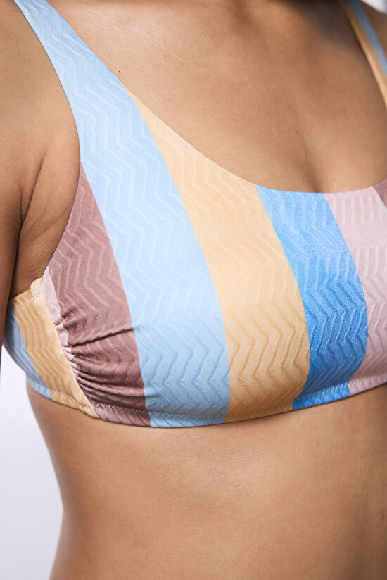 Multi Color Kiera Stripe Bikini Bikini Top Multi Color Kiera Stripe Bikini Bikini Top - 5