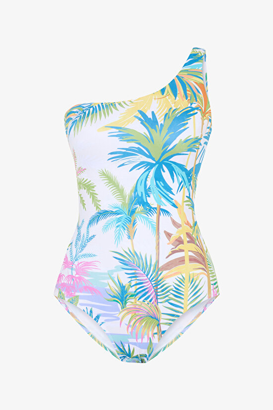 Mae Forest One Shoulder Multi Colour Suit Mae Forest One Shoulder Multi Colour Suit - 11