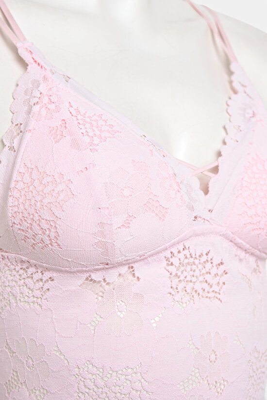 Luna Push Up Destekli Pembe Bralet - 6