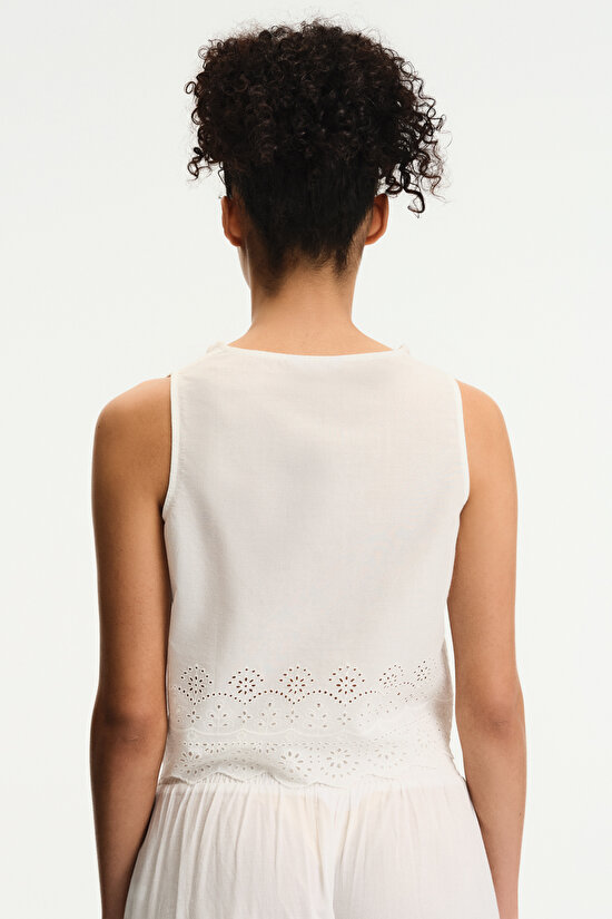 White Elliot Top - 2