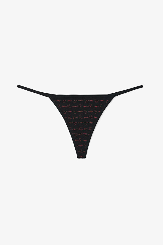 Hope Kalp Desenli Düşük Bel 3'lü  String Külot - 4