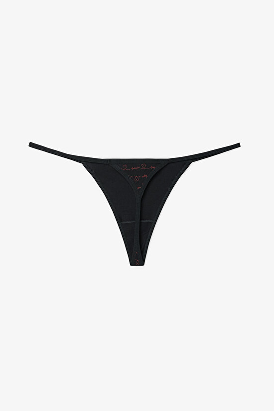 Hope Kalp Desenli Düşük Bel 3'lü  String Külot - 5