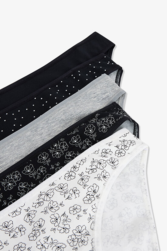 Renkli Black Passion 5'li Slip Külot - 7
