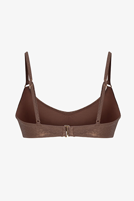 Kahverengi Are Bra Bikini Üstü - 7