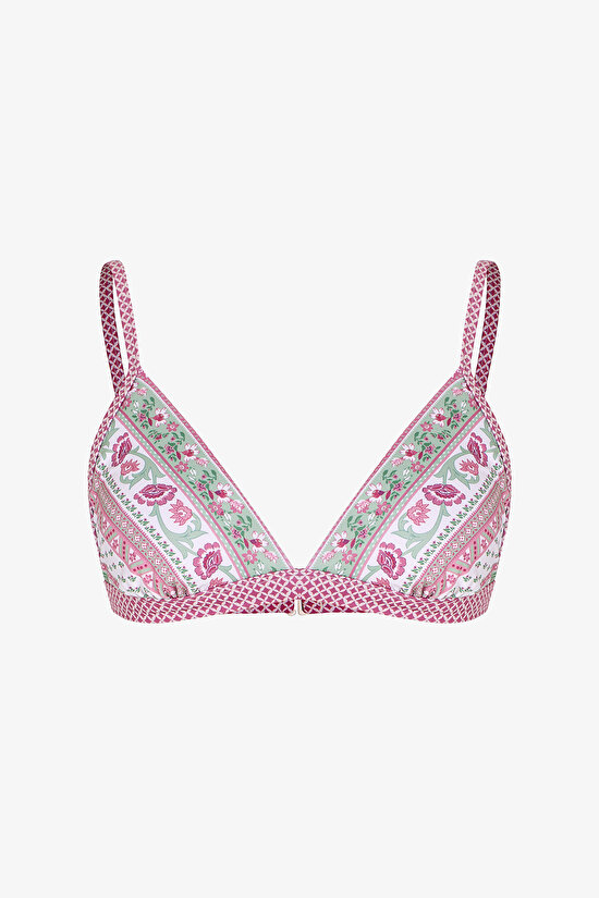 Renkli Liriane Üçgen Fit Bikini Üstü - 6