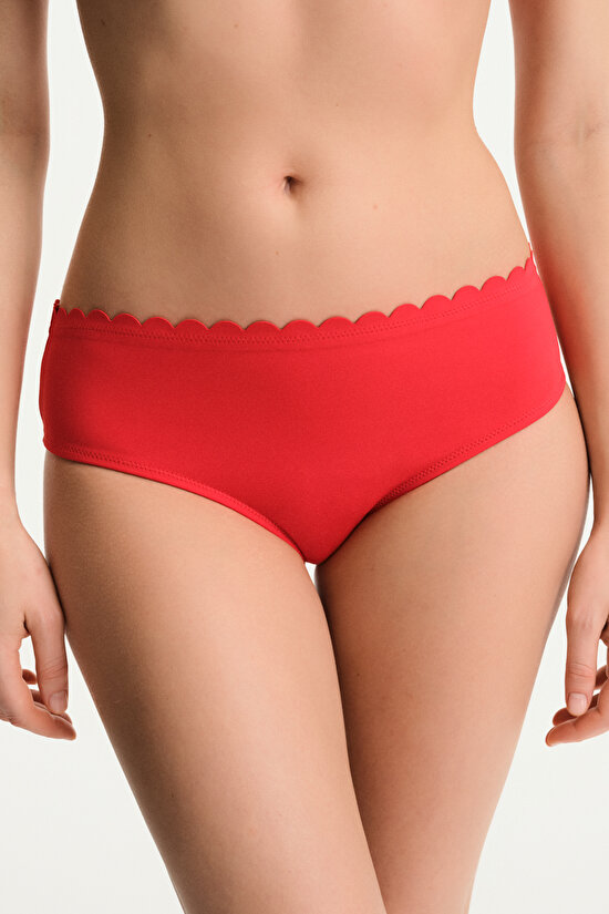 Red Peyton Hipster Bikini Bottom - 1