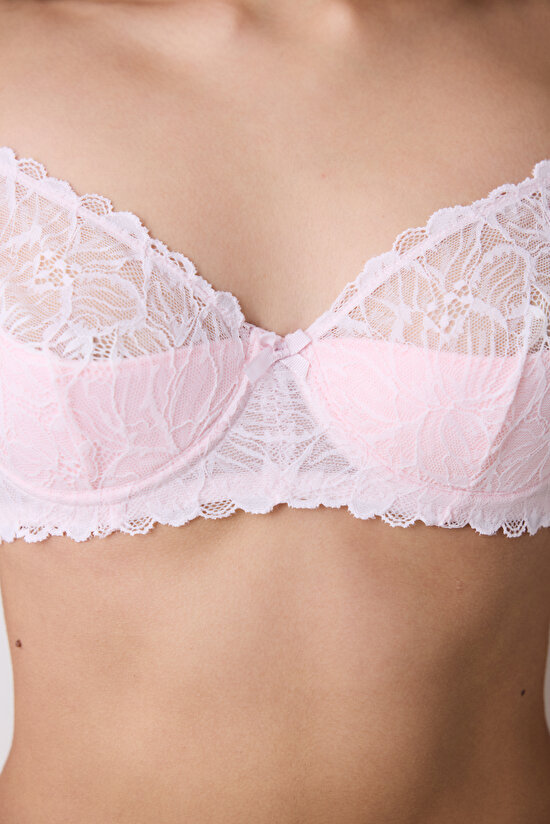 Valeria Lace Dantel Pembe  Sütyen Valeria Lace Dantel Pembe  Sütyen - 3