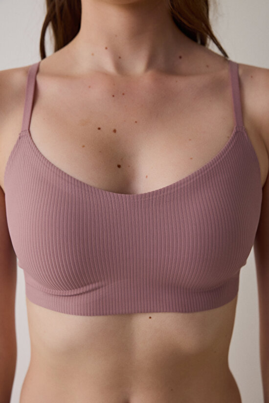 Gül Kurusu Fit Dikişsiz Balensiz Bralet Sütyen Gül Kurusu Fit Dikişsiz Balensiz Bralet Sütyen - 3