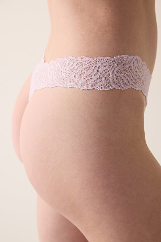 Elegance Açık Pembe Tanga Külot - 3
