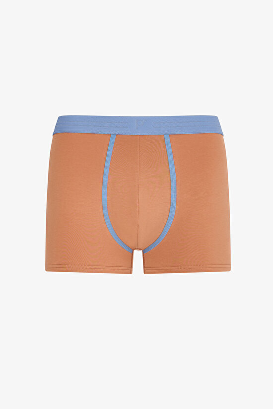 Erkek Grid Çizgili 3'lü Boxer - 3