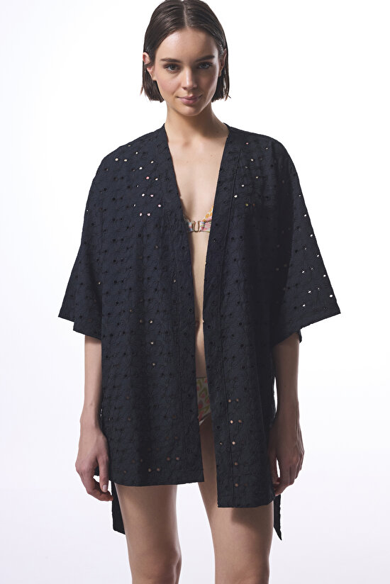 Mora Black Kimono Mora Black Kimono - 4