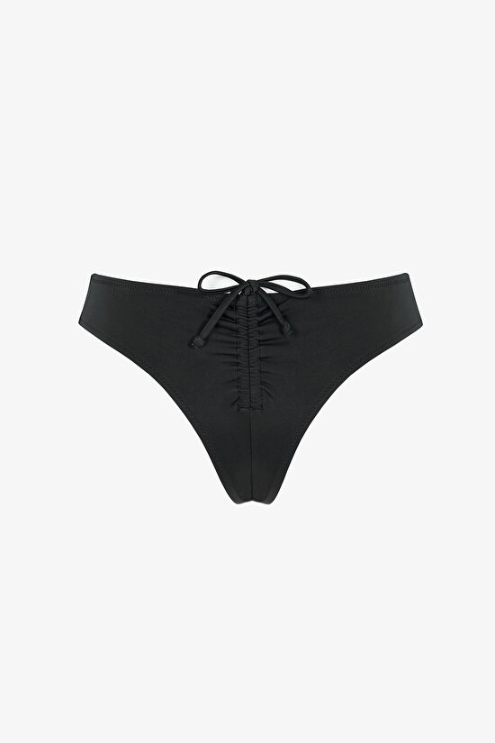 Si̇yah Cheeky Düşük Bel Bikini Altı - 2