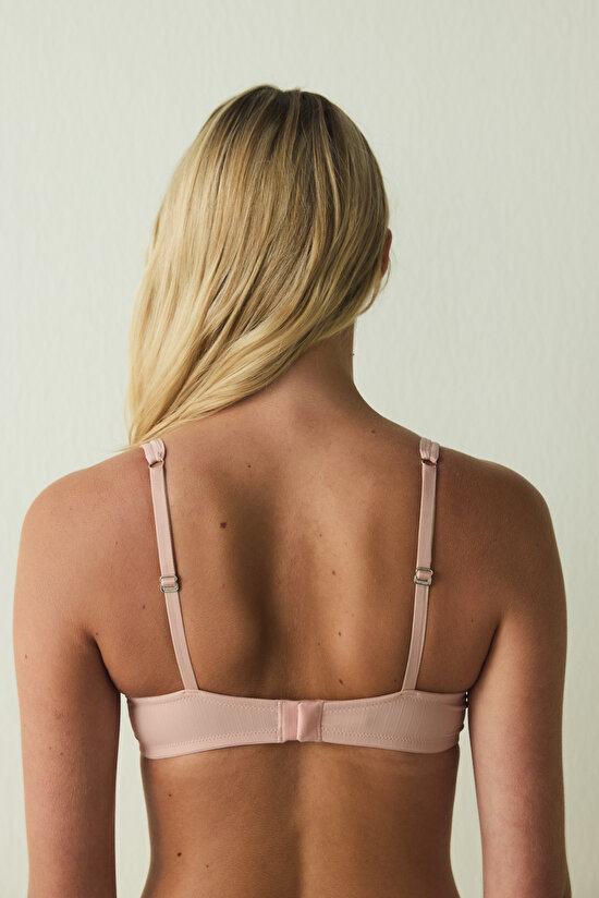Light Dusty Rose Donna Underwire Non-Padded Bra - 7