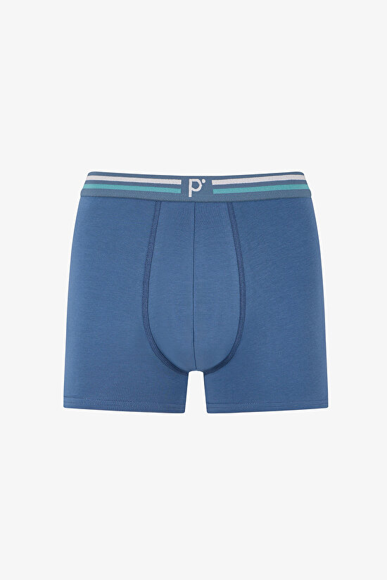 Erkek Renkli Blue Basic Çoklu Boxer - 4