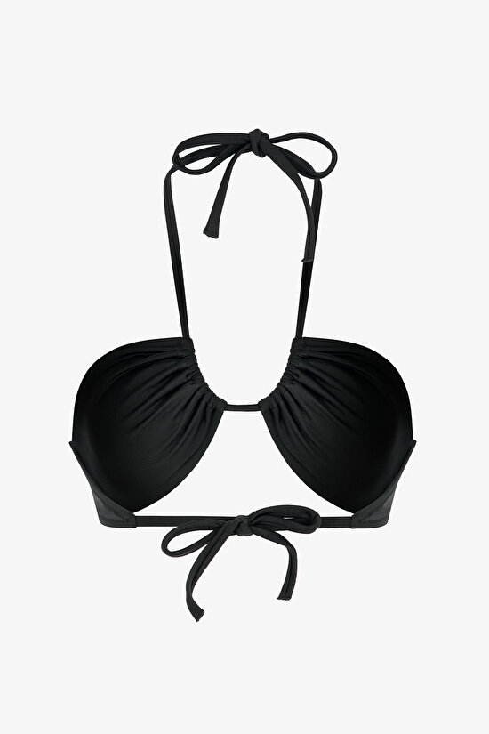 Siyah Reverse V Bikini Üstü - 6