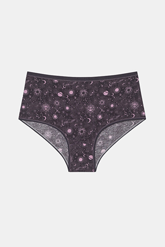 Lost In Space Pamuklu Highwaist 3lü Slip Külot - 3