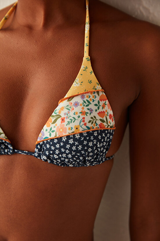 Çok Renkli Bonita Triangle Bikini Üstü - 3