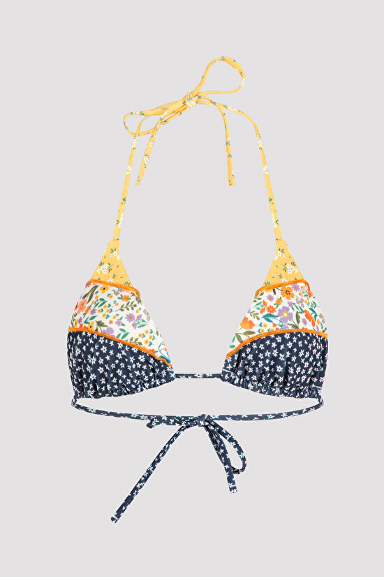Çok Renkli Bonita Triangle Bikini Üstü - 5