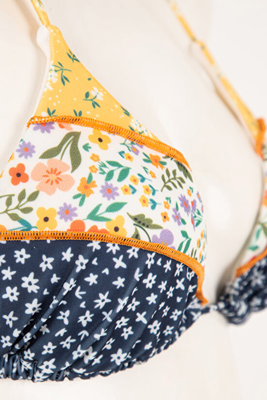 Çok Renkli Bonita Triangle Bikini Üstü - 6