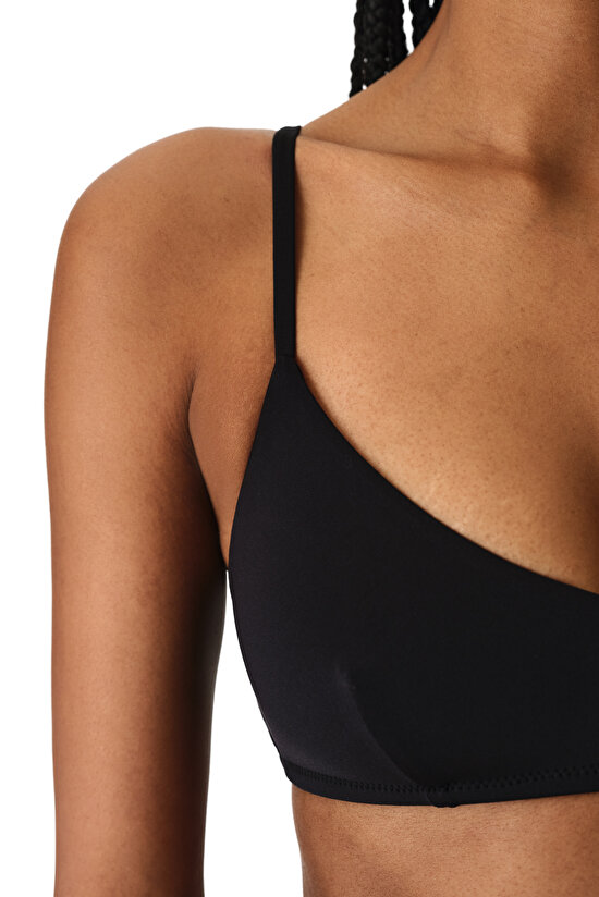 Siyah Front V Bikini Üstü - 3