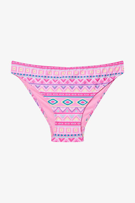 Genç Kız Texas Etnik Desen Üçgen Bikini Takımı - 3