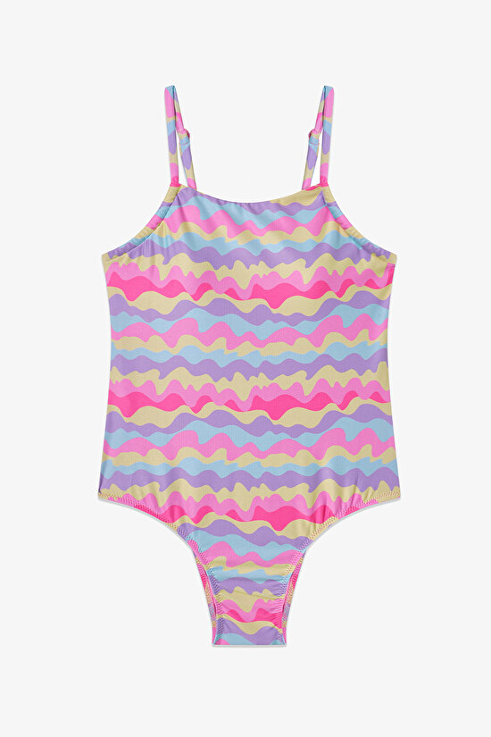 Renkli Genç Kız Colorful Wave Mayo - 1