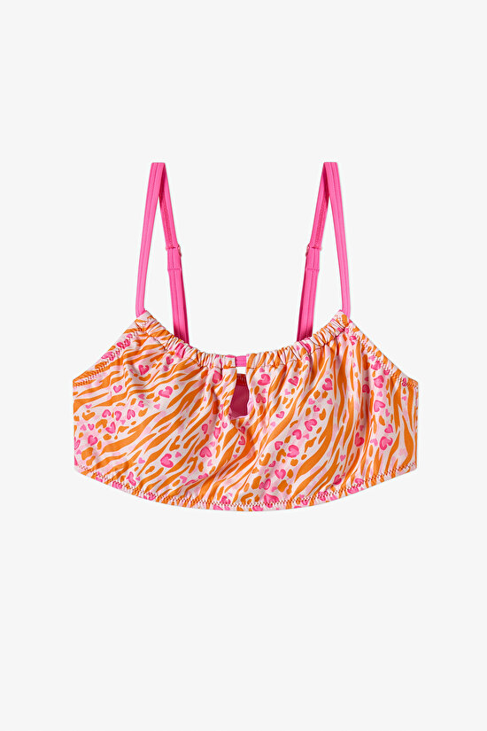 Pink Teen Safari Halter Bikini Set - 2