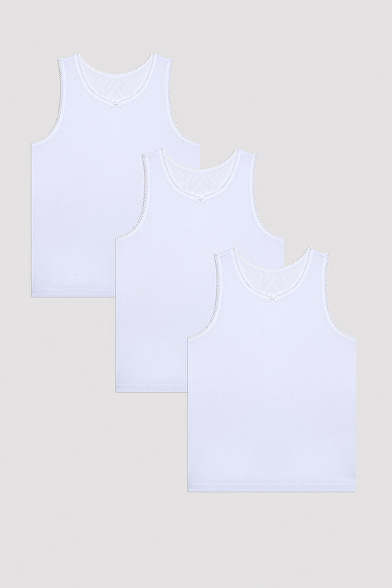 Girls W Basic 3in1 Multi Colour Vest - 1