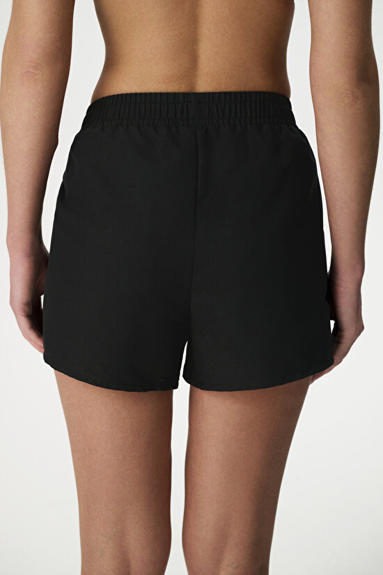 Black Slit Swim Shorts - 2