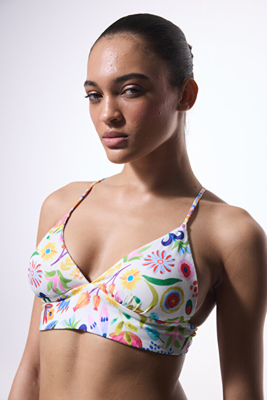 Multi Color Ila Bralette Bikini Top  - 4