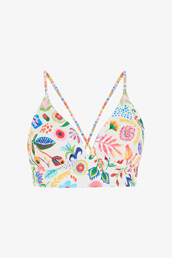 Multi Color Ila Bralette Bikini Top  - 8