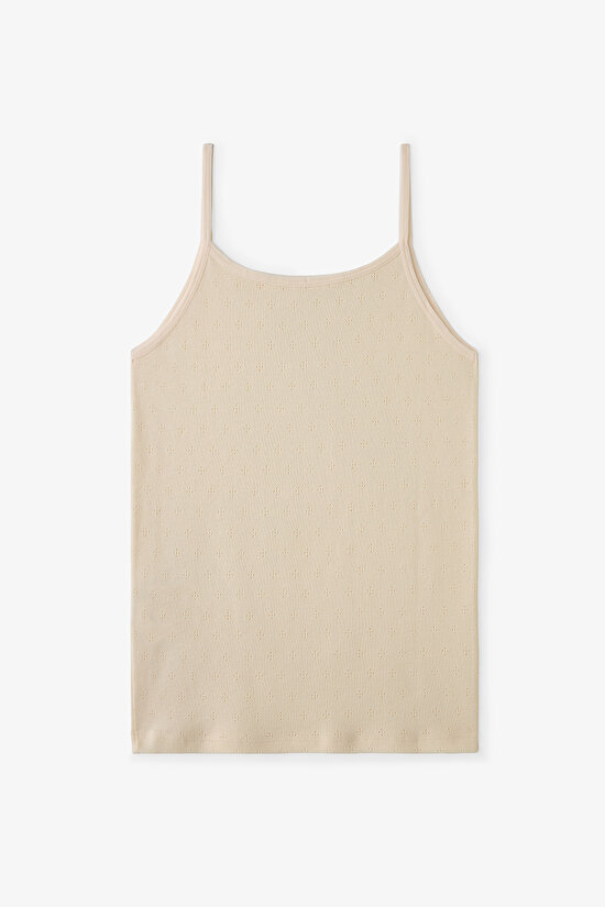 Ecru Girls Ditsy 2 in1 Tank Top - 3