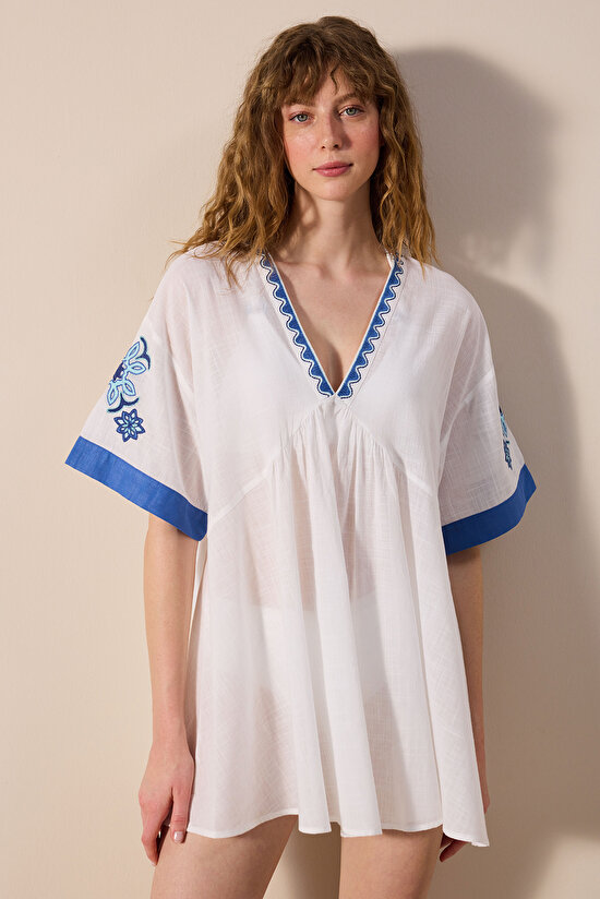 Aldora White Caftan - 1