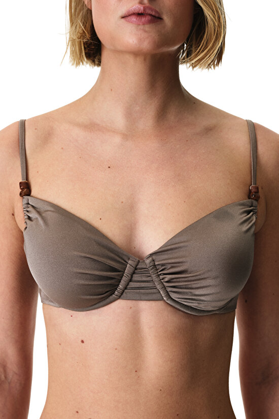 Deve Tüyü Naiara Cup Bikini Üstü - 3