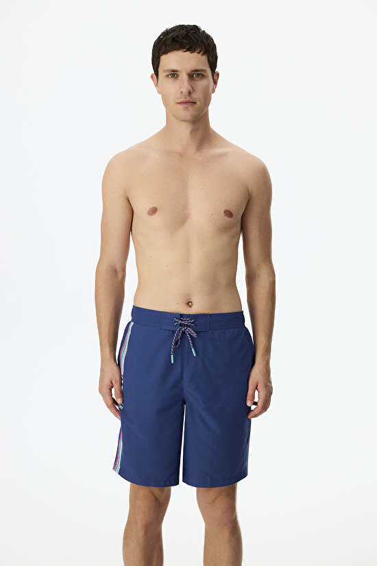 Man Navy Surfer Shorts - 2