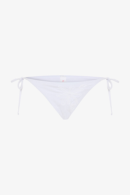 White Embroidery Bikini Bottom White Embroidery Bikini Bottom - 7